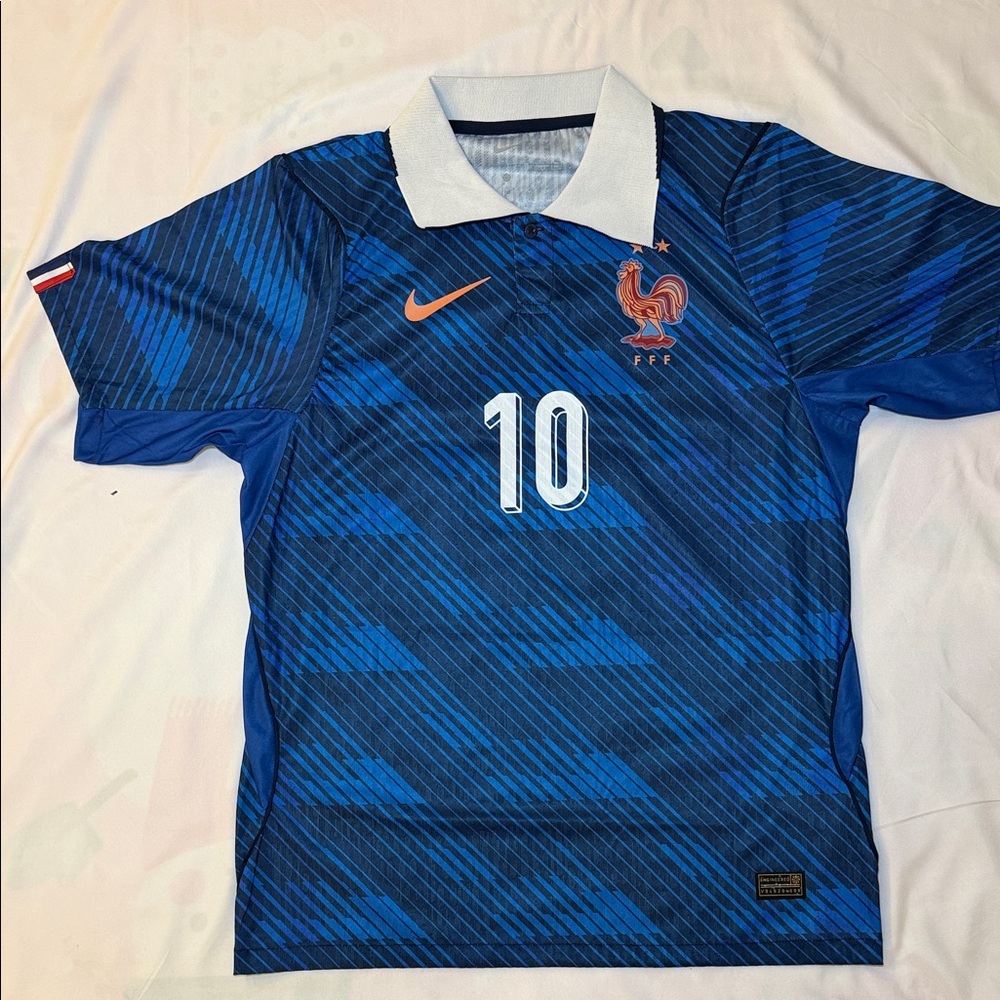 Nike Blue and White Men's Jersey